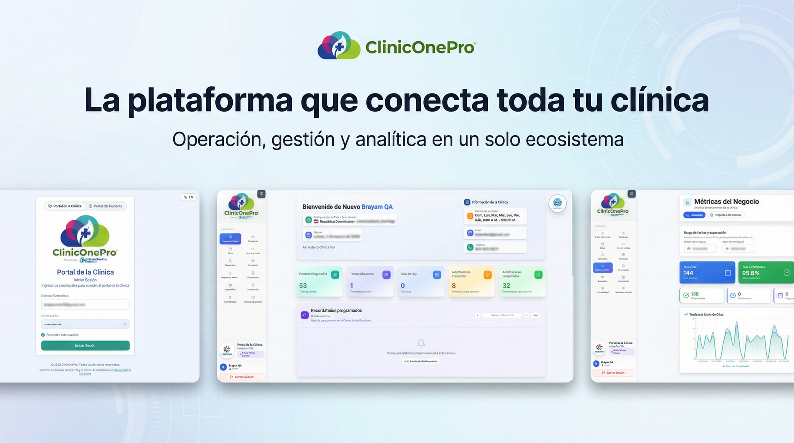 Visión global de ClinicOnePro