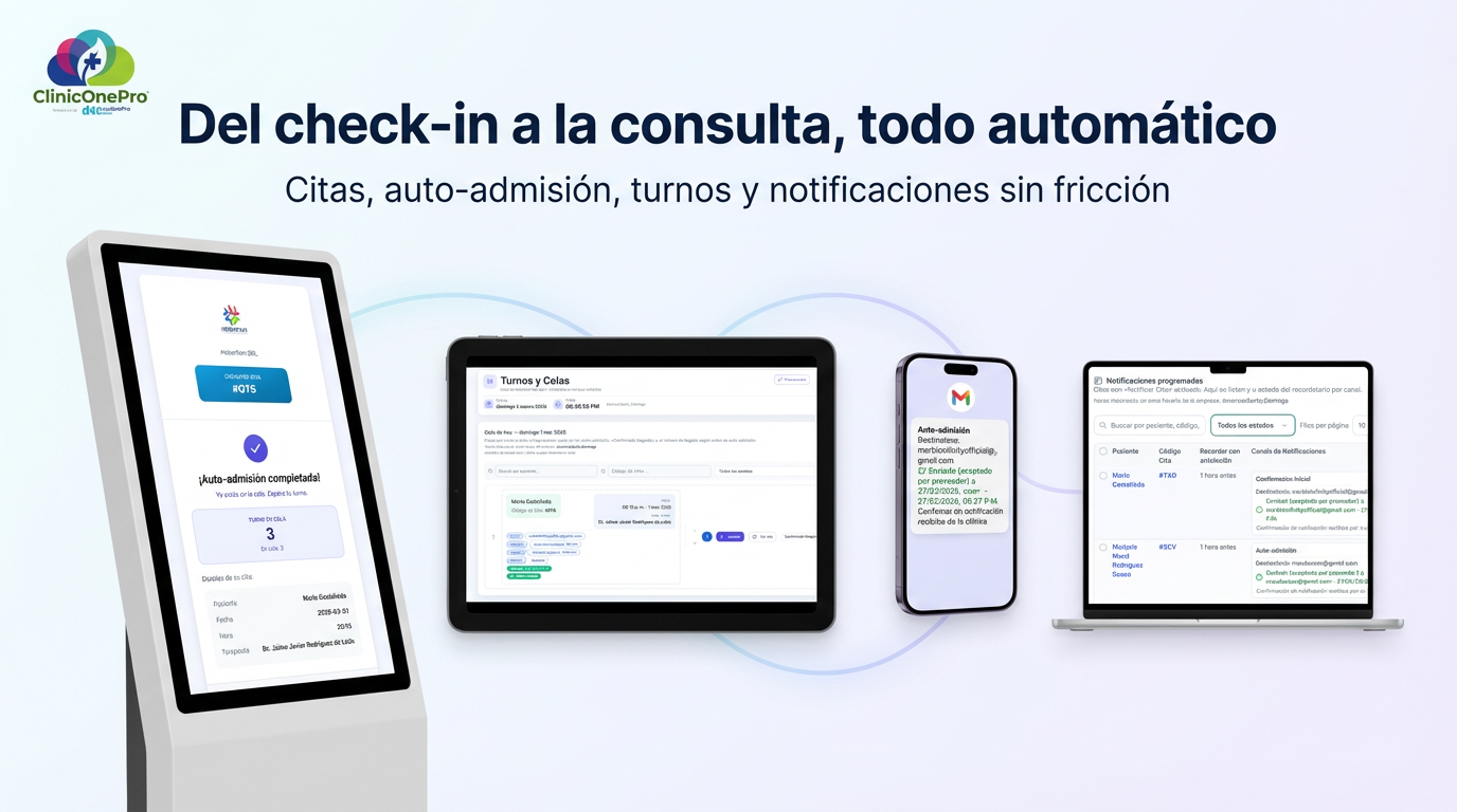 Flujo de turnos y auto-admisión